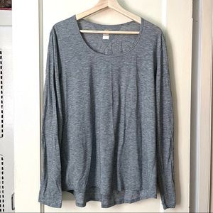 Lucy Heather Gray Long-sleeve Athletic Top